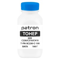 Тонер XER C230/C310/C410 флакон, 100 г, блакитний Patron (PN-XC230-C-100)
