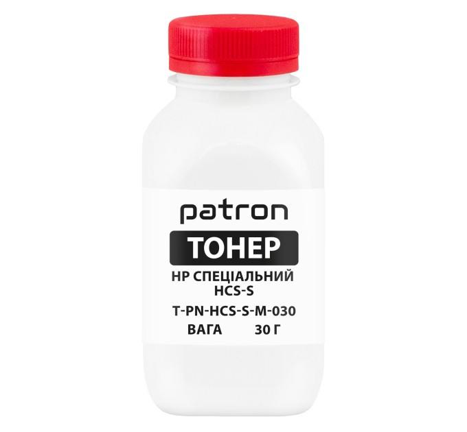 Тонер HP спеціальний HCS-S флакон, 30 г, пурпуровий Patron (PN-HCS-S-M-030)