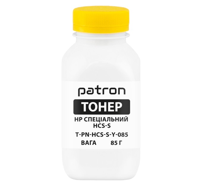 Тонер HP cпеціальний HCS-S флакон, 85 г, жовтий Patron (PN-HCS-S-Y-085)