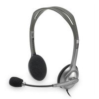 Гарнітура дротова  H110 Stereo, сіро-срібляста Logitech (981-000271)