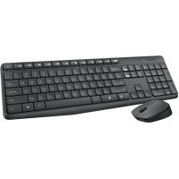 Комплект клавіатура та миша бездротовий MK235 темно-сірий Logitech (920-007948_920-007931)