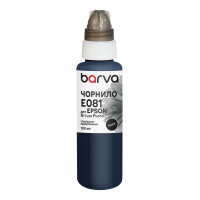 Чорнило для Epson T0481/T0801/T0811 спеціальне 100 мл, водорозчинне, чорне Barva (E081-324e) Чорнило для Epson T0481/T0801/T0811 спеціальне 100 мл, водорозчинне, чорне Barva (E081-324e)