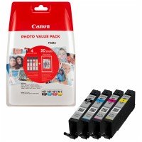 Комплект картриджів CLI-481 блакитний, пурпуровий, жовтий + папір 50 арк Canon (2101C004)