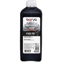Чорнило для Epson 105 BK спеціальне 1 л, пігментне, чорне Barva (E105-791)