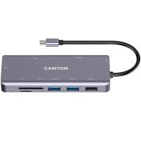 Хаб 9-в-1 мультипорт USB Type-C DS-11 Canyon (CNS-TDS11) Хаб 9-в-1 мультипорт USB Type-C DS-11 Canyon (CNS-TDS11)