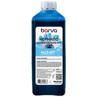 Чорнило для HP універсальне №3 1 л, водорозчинне, світло-блакитне Barva (HU3-971)