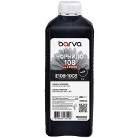 Чорнило для Epson 108 BК спеціальне 1 л, водорозчинне, чорне Barva (E108-1003)