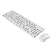 Комплект клавіатура та миша бездротовий MK295 Silent Combo, UA, білий Logitech (920-009824)
