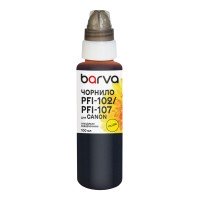 Чорнило для Canon PFI-102/PFI-107 Y спеціальне 100 мл, водорозчинне, жовте Barva (C107-887e) Чорнило для Canon PFI-102/PFI-107 Y спеціальне 100 мл, водорозчинне, жовте Barva (C107-887e)