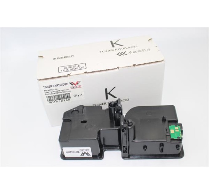Тонер-картридж WELLDO Kyocera TK-5230 Black, 2,6K/туба, WDTK5230K