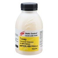 тонер універсальний Odyssey 3 HP/Canon 40г yellow (фасований) Static Control